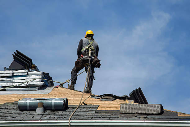Professional Roofing technician working in Princeton, NJ